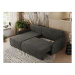 Narożnik ARPA L - strona lewa - ciemnoszary, welwet