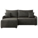 Narożnik ARPA L - strona lewa - ciemnoszary, welwet