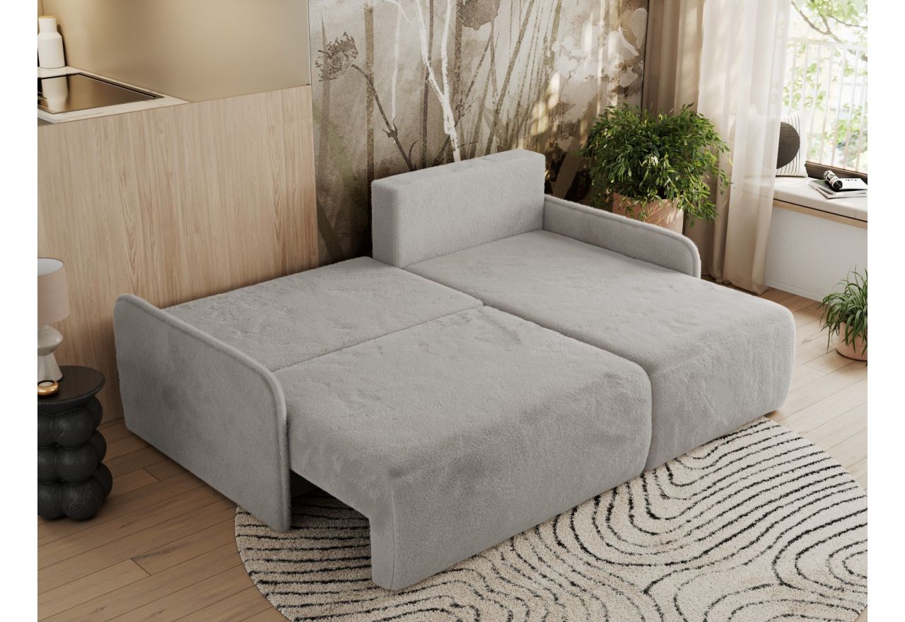 Narożnik ARPA L - strona prawa - jasnoszary, plusz