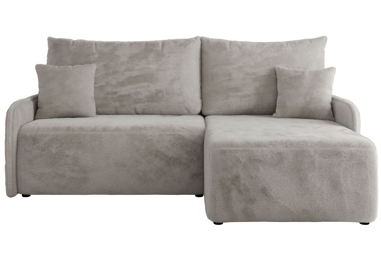 Narożnik ARPA L - strona prawa - jasnoszary, plusz