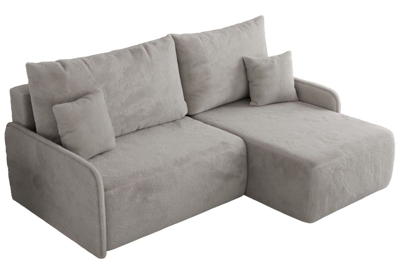 Narożnik ARPA L - strona prawa - jasnoszary, plusz