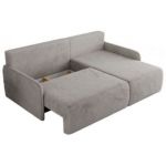 Narożnik ARPA L - strona prawa - jasnoszary, plusz