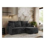 Narożnik ARPA L - strona prawa - ciemnoszary, plusz