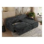 Narożnik ARPA L - strona prawa - ciemnoszary, plusz