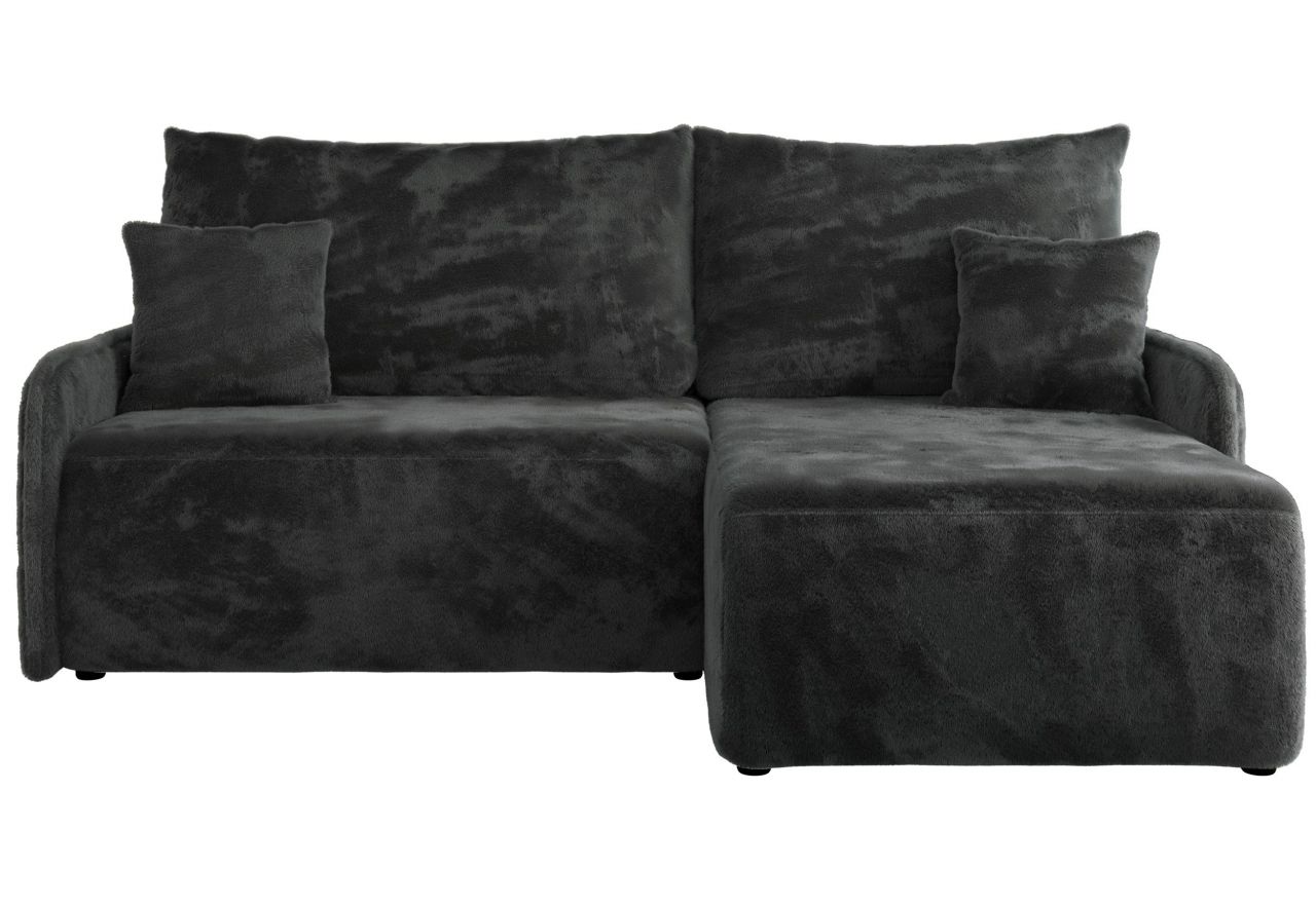 Narożnik ARPA L - strona prawa - ciemnoszary, plusz