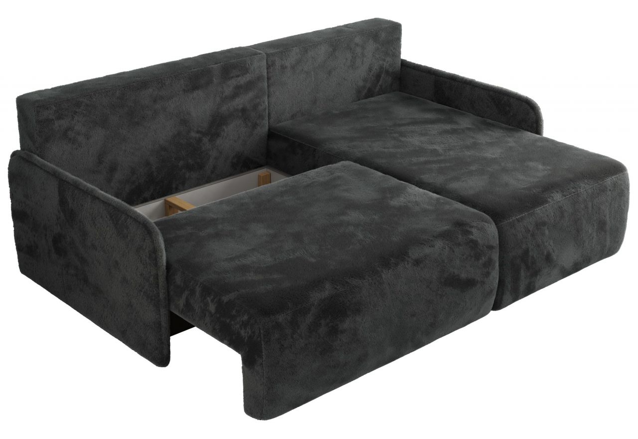 Narożnik ARPA L - strona prawa - ciemnoszary, plusz