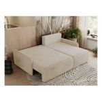 Narożnik ARPA L - strona prawa - kremowy, plusz