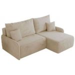 Narożnik ARPA L - strona prawa - kremowy, plusz