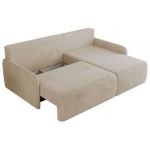 Narożnik ARPA L - strona prawa - kremowy, plusz