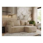 Narożnik ARPA L - strona prawa - beżowy, plusz