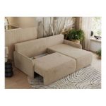 Narożnik ARPA L - strona prawa - beżowy, plusz