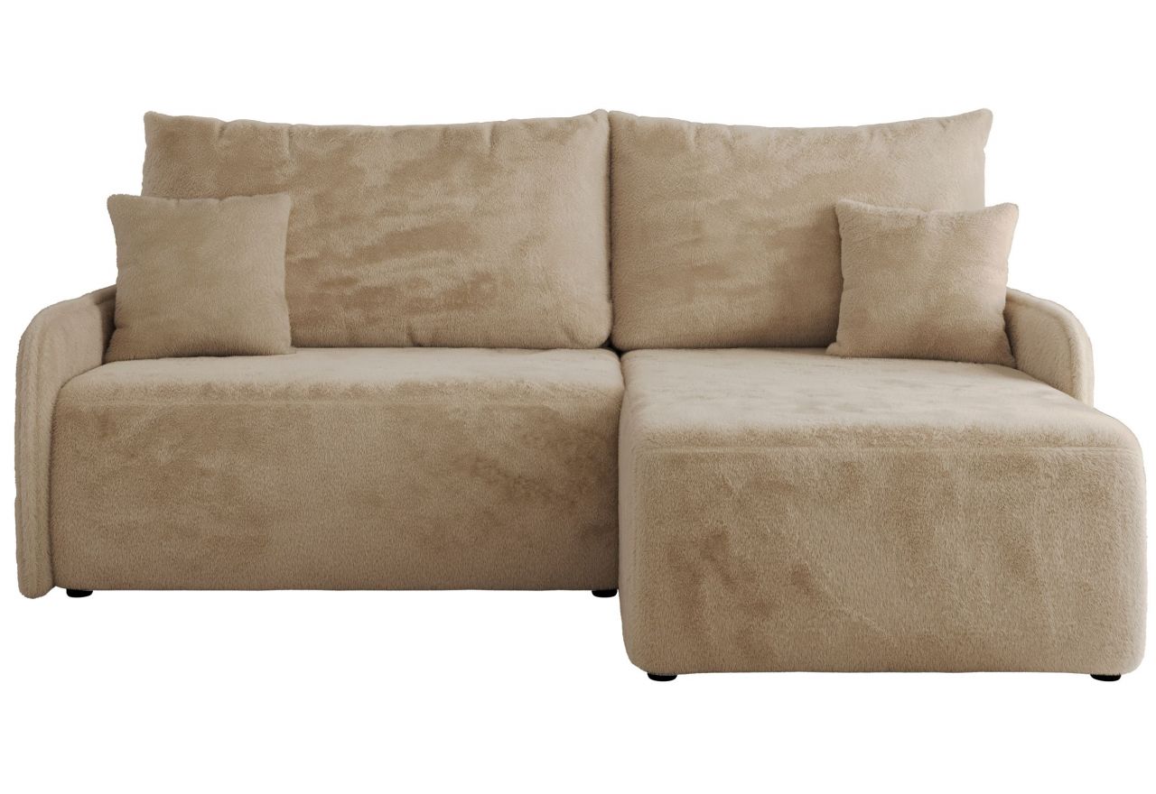 Narożnik ARPA L - strona prawa - beżowy, plusz