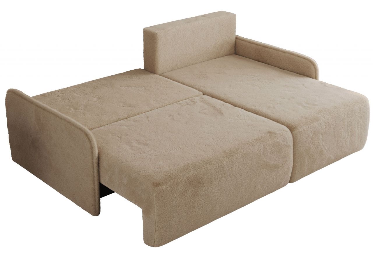 Narożnik ARPA L - strona prawa - beżowy, plusz