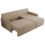 Narożnik ARPA L - strona prawa - beżowy, plusz