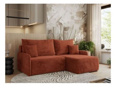 Narożnik ARPA L - strona prawa - pomarańczowy, plusz