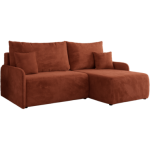 Narożnik ARPA L - strona prawa - pomarańczowy, plusz