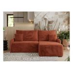 Narożnik ARPA L - strona prawa - pomarańczowy, plusz