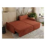 Narożnik ARPA L - strona prawa - pomarańczowy, plusz