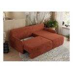 Narożnik ARPA L - strona prawa - pomarańczowy, plusz