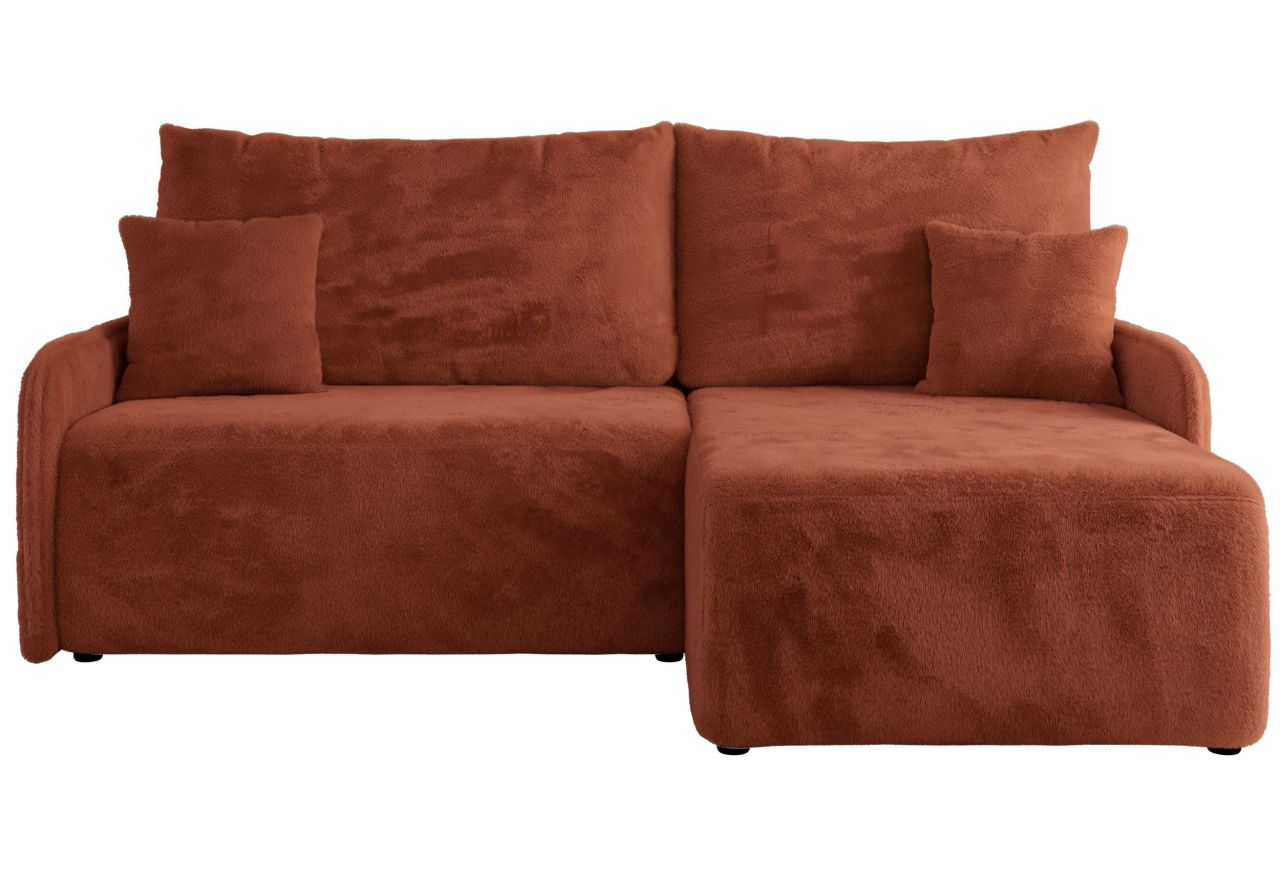 Narożnik ARPA L - strona prawa - pomarańczowy, plusz