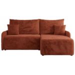 Narożnik ARPA L - strona prawa - pomarańczowy, plusz