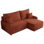 Narożnik ARPA L - strona prawa - pomarańczowy, plusz