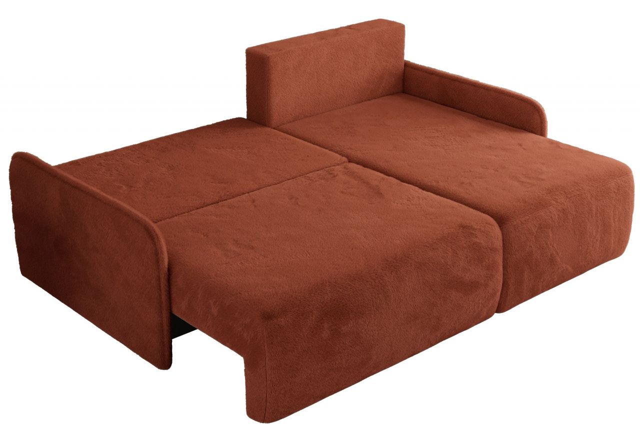 Narożnik ARPA L - strona prawa - pomarańczowy, plusz