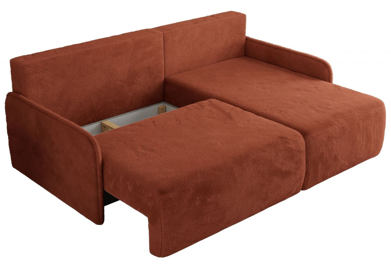 Narożnik ARPA L - strona prawa - pomarańczowy, plusz