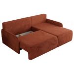 Narożnik ARPA L - strona prawa - pomarańczowy, plusz