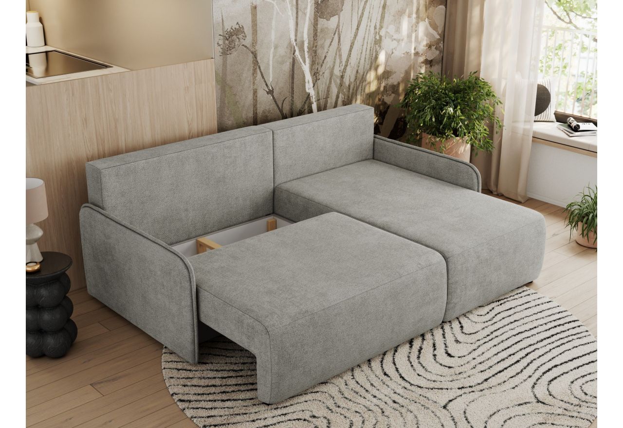 Narożnik ARPA L - strona prawa - jasnoszary, struktura