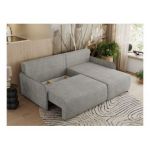 Narożnik ARPA L - strona prawa - jasnoszary, struktura