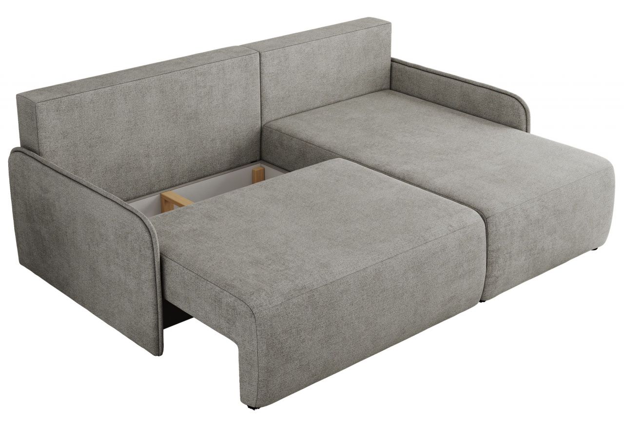 Narożnik ARPA L - strona prawa - jasnoszary, struktura