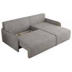 Narożnik ARPA L - strona prawa - jasnoszary, struktura