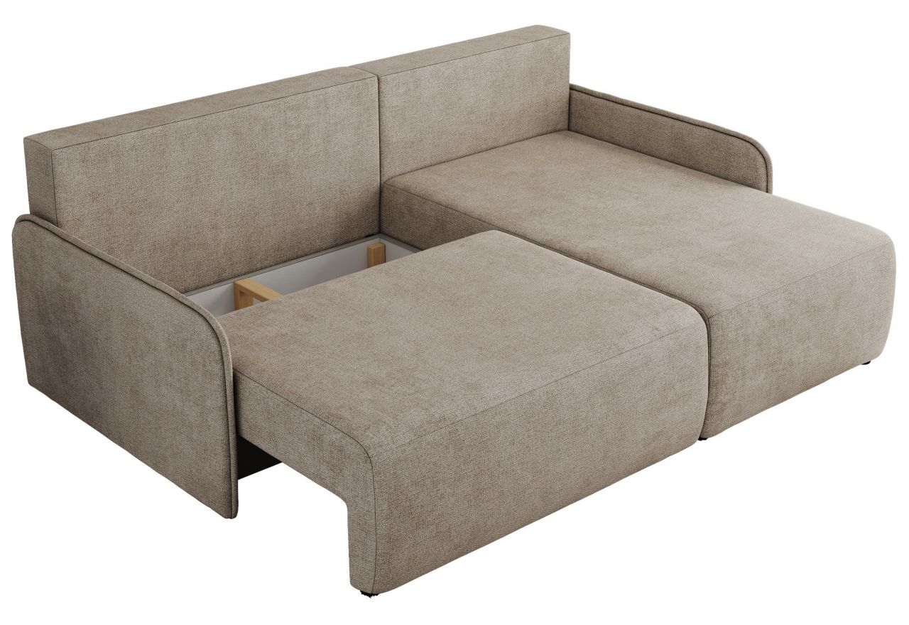 Narożnik ARPA L - strona prawa - beżowy, struktura