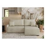 Narożnik ARPA L - strona prawa - beżowy, welwet