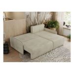 Narożnik ARPA L - strona prawa - beżowy, welwet