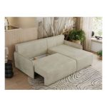 Narożnik ARPA L - strona prawa - beżowy, welwet