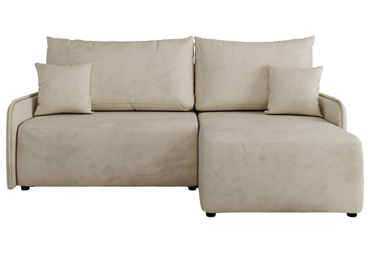 Narożnik ARPA L - strona prawa - beżowy, welwet