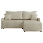 Narożnik ARPA L - strona prawa - beżowy, welwet