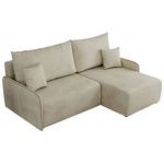 Narożnik ARPA L - strona prawa - beżowy, welwet