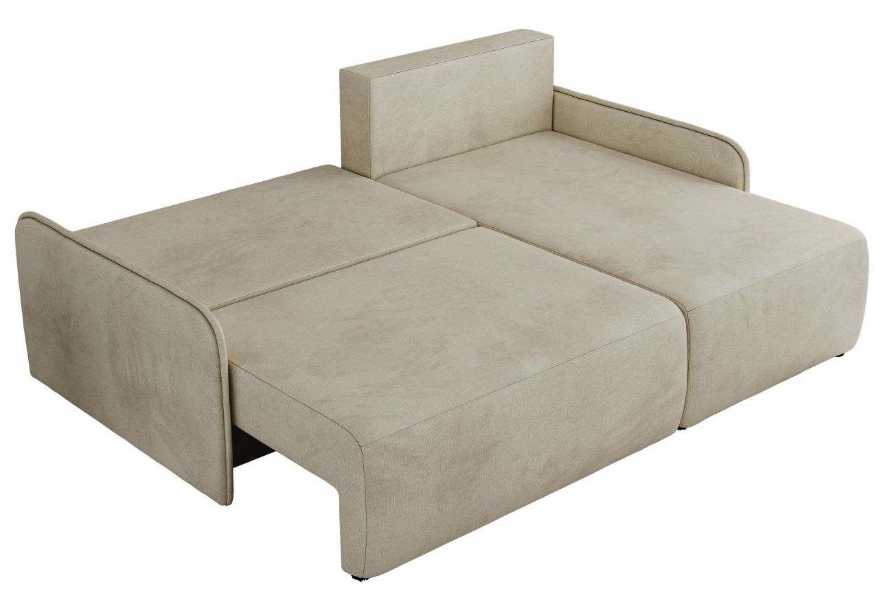 Narożnik ARPA L - strona prawa - beżowy, welwet