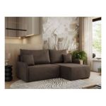 Narożnik ARPA L - strona prawa - brązowy, welwet