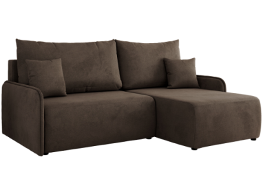 Narożnik ARPA L - strona prawa - brązowy, welwet