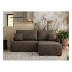 Narożnik ARPA L - strona prawa - brązowy, welwet