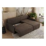 Narożnik ARPA L - strona prawa - brązowy, welwet