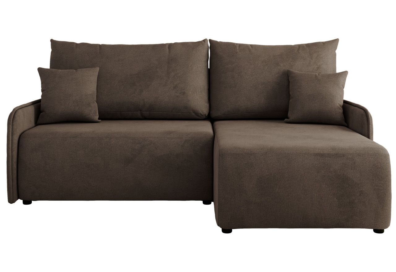 Narożnik ARPA L - strona prawa - brązowy, welwet