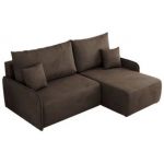 Narożnik ARPA L - strona prawa - brązowy, welwet