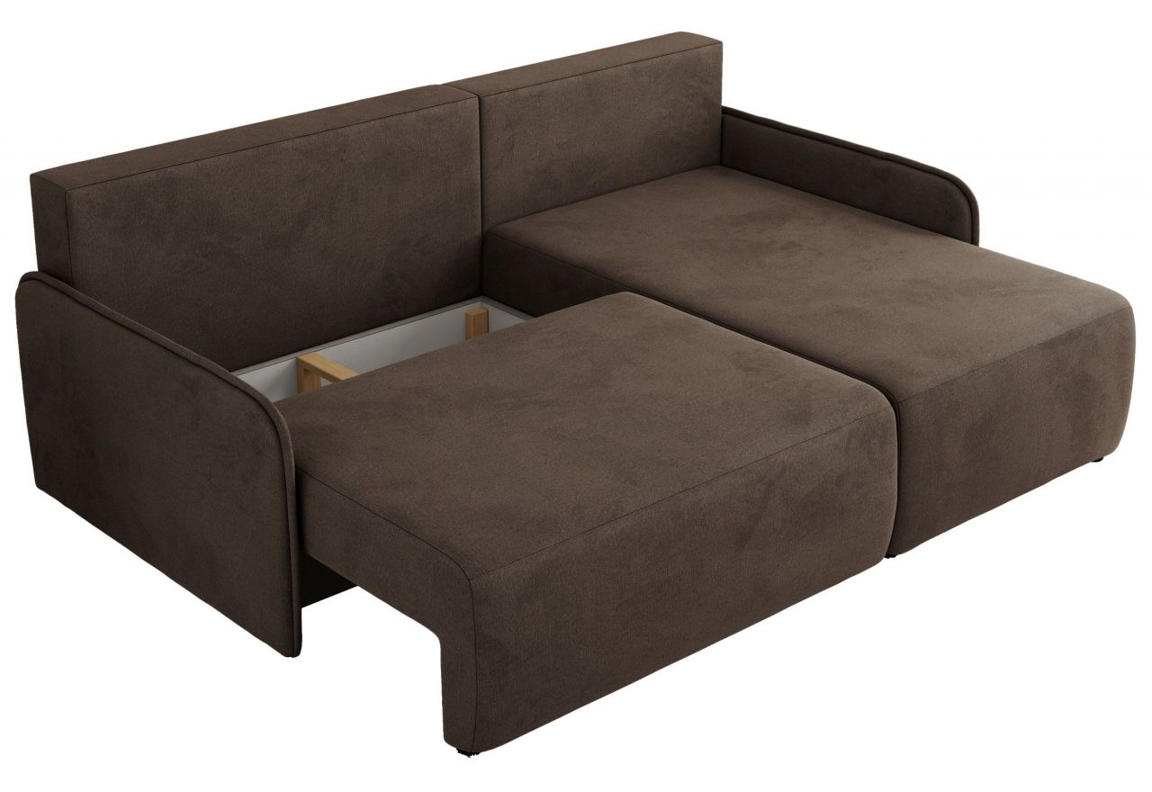 Narożnik ARPA L - strona prawa - brązowy, welwet