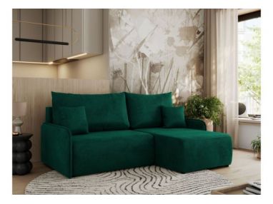 Narożnik ARPA L - strona prawa - ciemnozielony, welwet