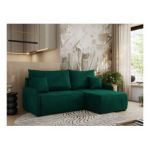 Narożnik ARPA L - strona prawa - ciemnozielony, welwet